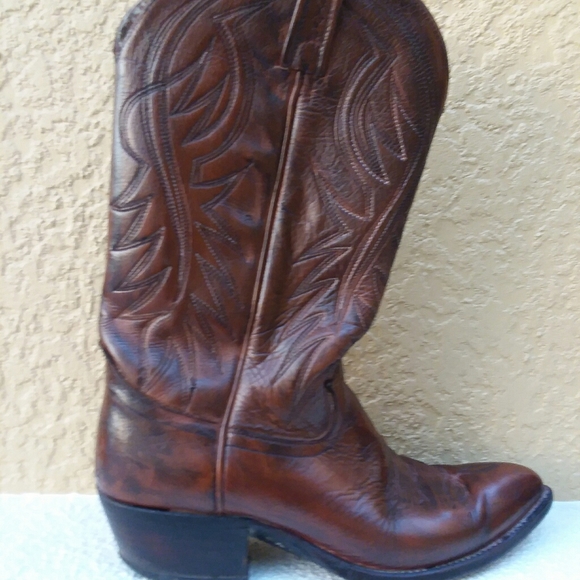 DAN POST Men\'s Brown Cowboy Boots Size 9